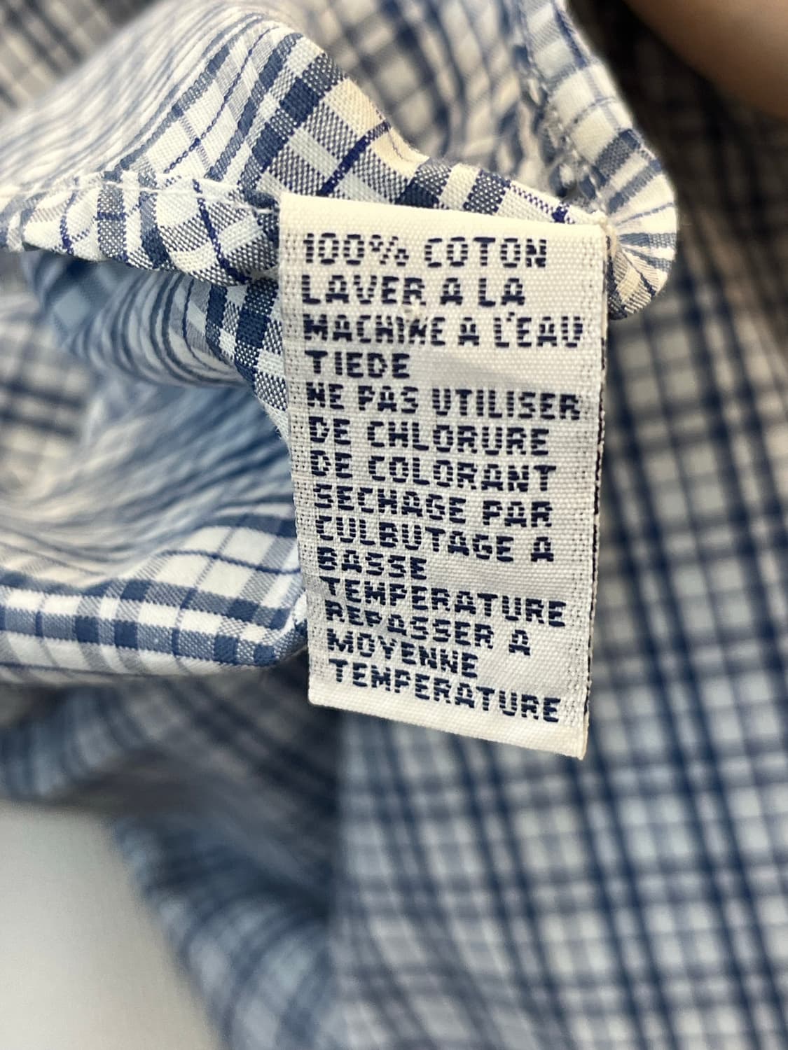 90s 폴로 랄프 로렌 체크 반팔 셔츠 블루 상품이미지8
