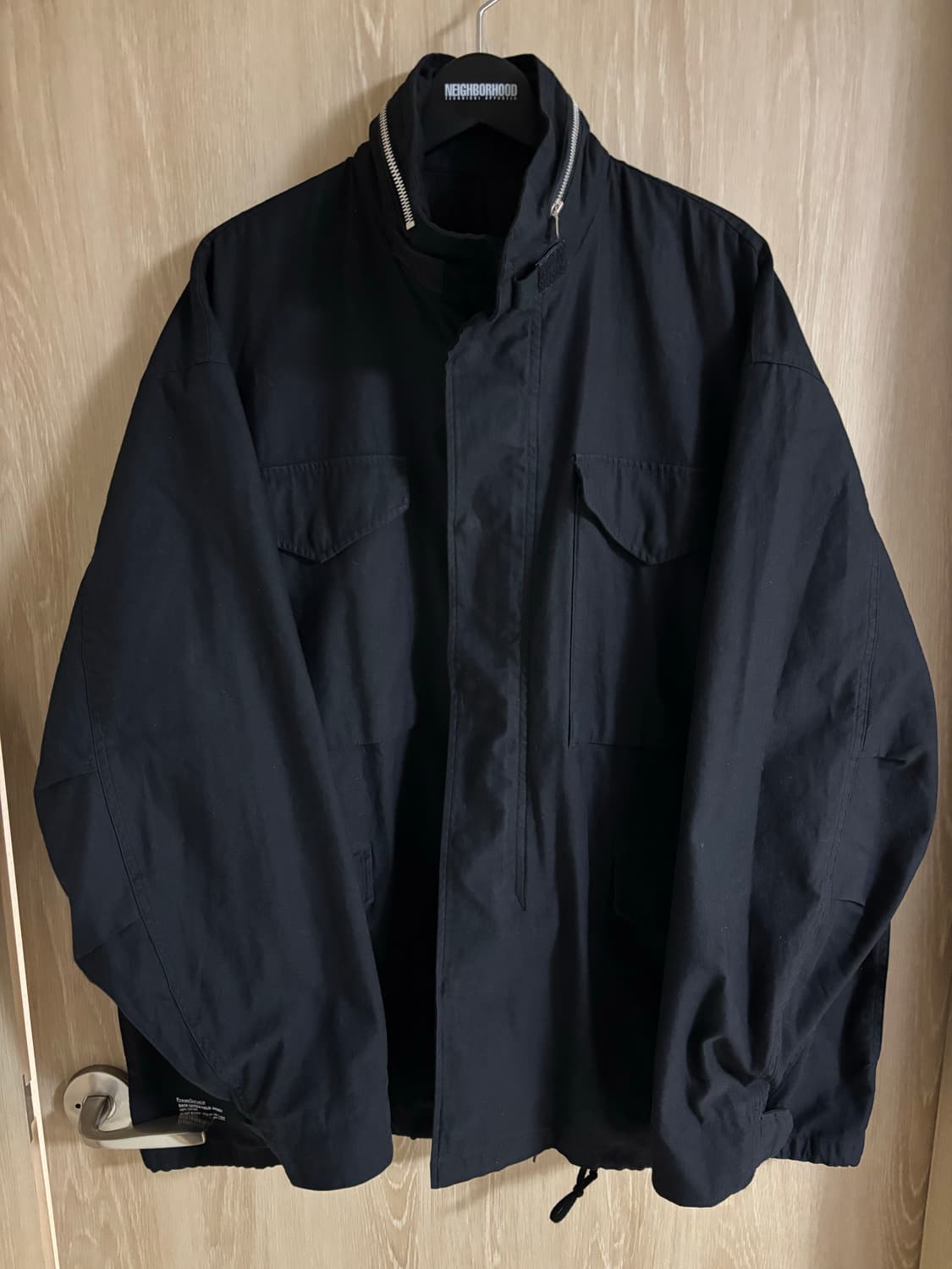 프레쉬서비스 25ss 백사틴 필드자켓 블랙 L 상품이미지2