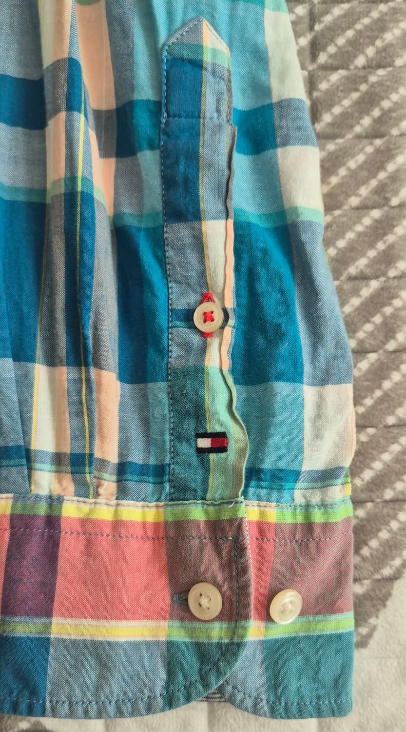 빈티지 타미 힐피거 체크 남방 XL[긴팔/반팔] 상품이미지7