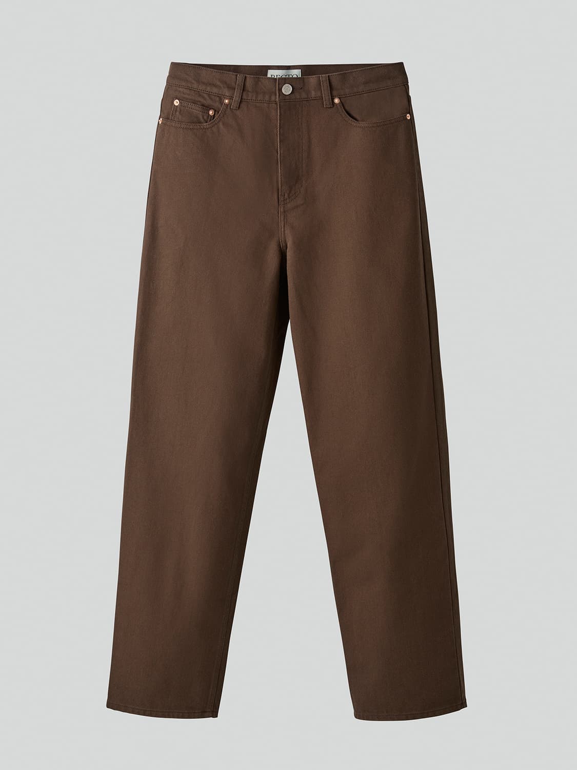 렉토 레귤러핏 데님 팬츠 빈티지 브라운 M 상품이미지1