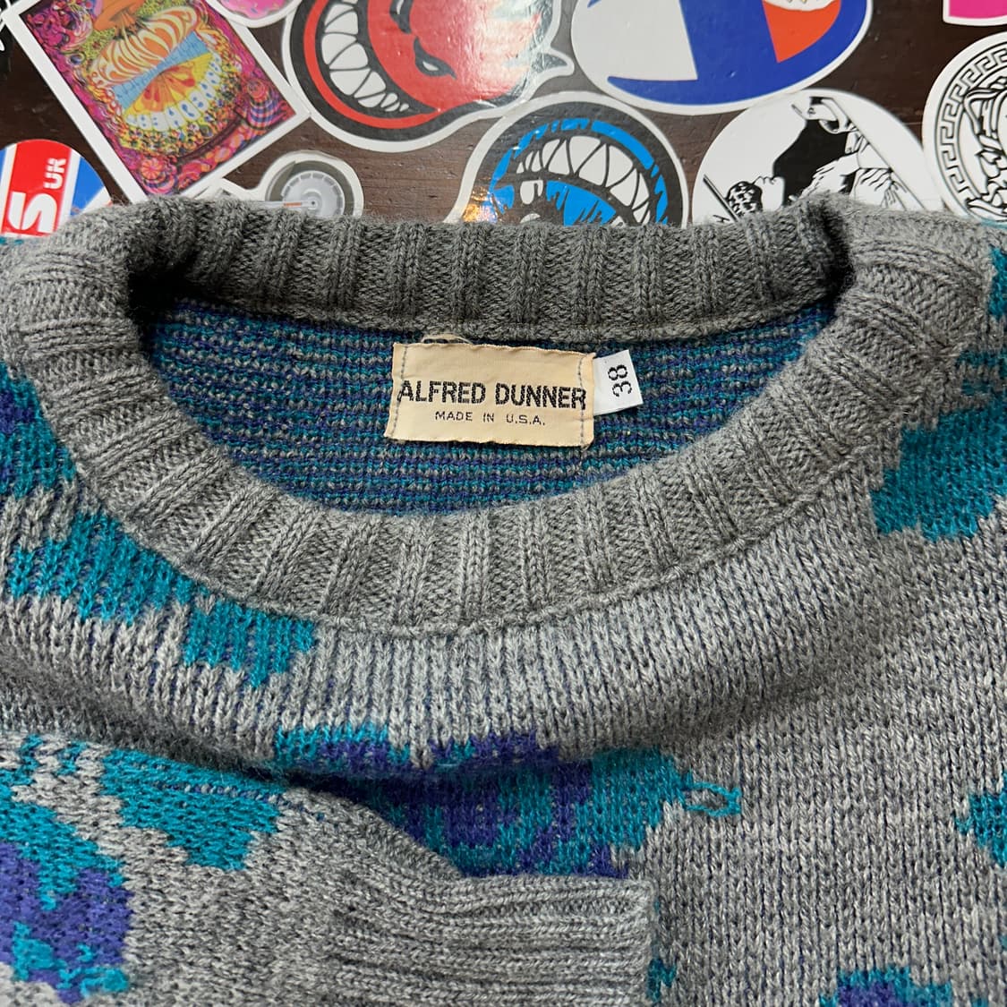 90s USA 빈티지 아크릴 니트 스웨터 38(XL) 상품이미지5