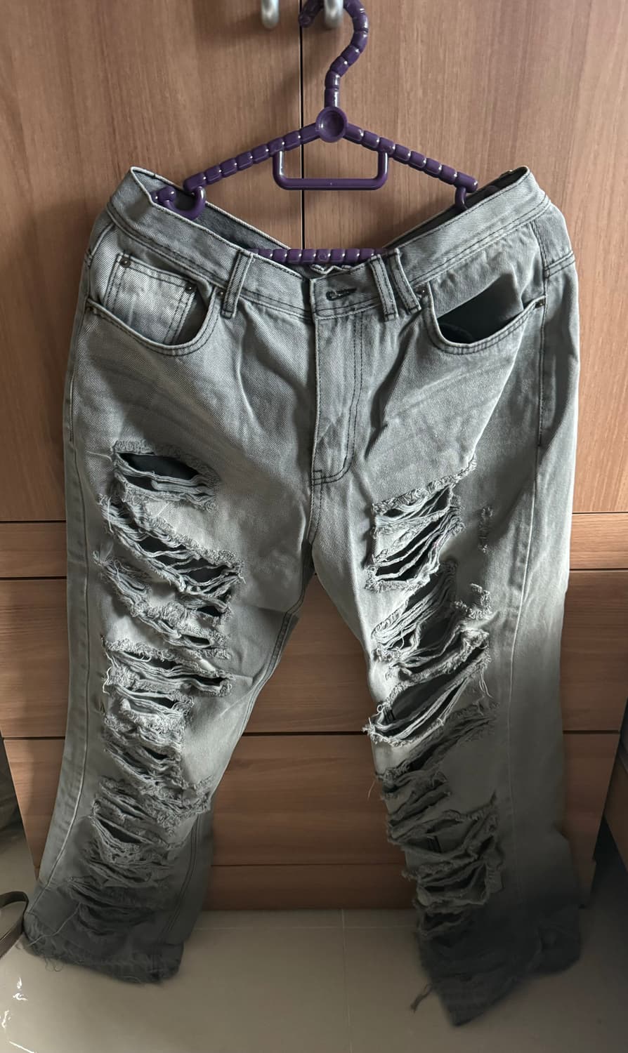 Lecyto destroyed denim pants 상품이미지2