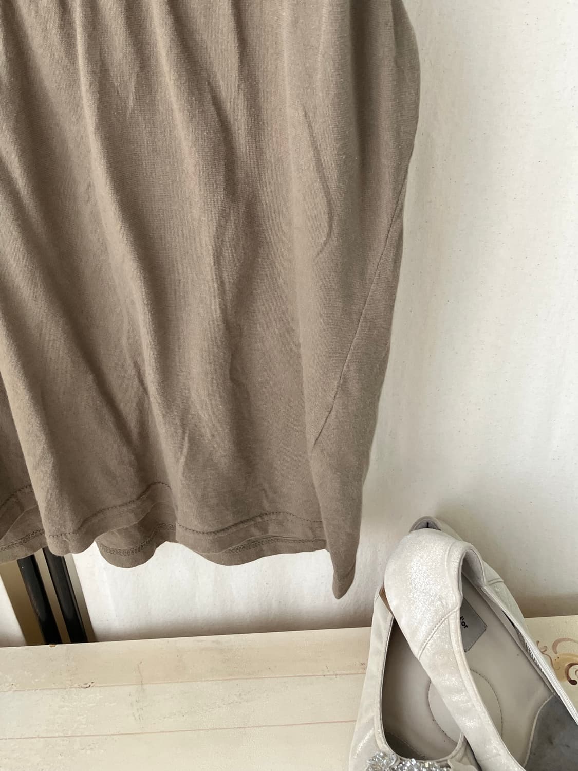 brown lace puff rose half t-shirt 상품이미지7
