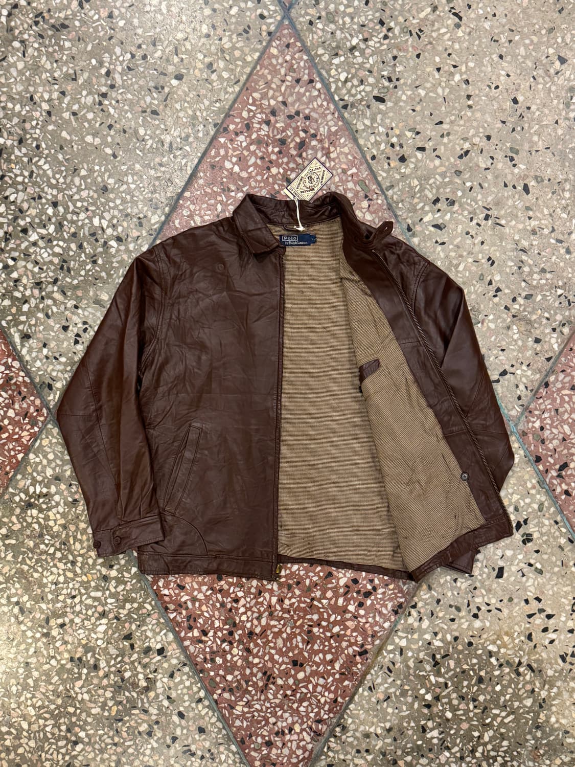 폴로 랄프로렌 맥스웰 레더 자켓 (L) 상품이미지3