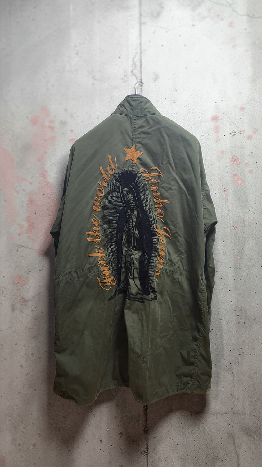 성모 마리아 자수 M65 피쉬테일 야상 자켓 상품이미지2