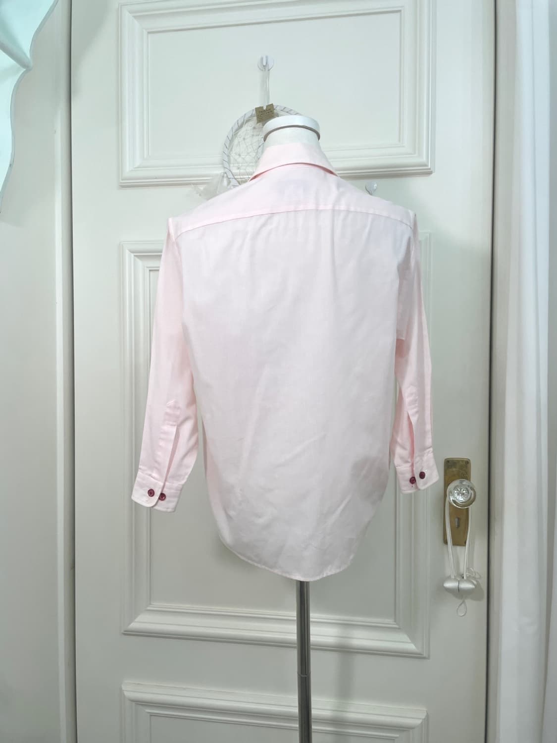 coral basic cute spring shirt 상품이미지3