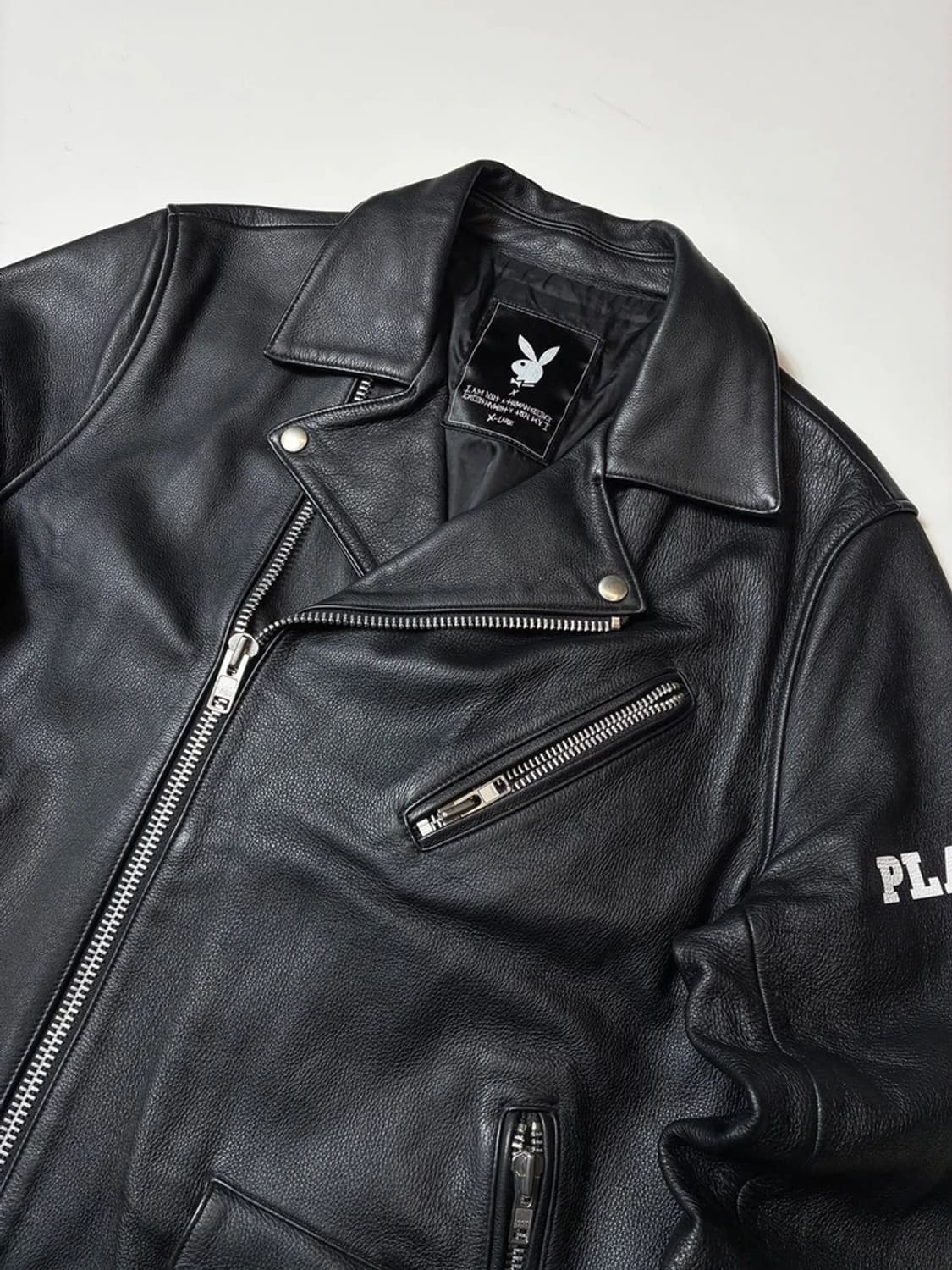 플레이보이 x 휴먼비잉 소가죽 라이더 자켓 PN8414 상품이미지4