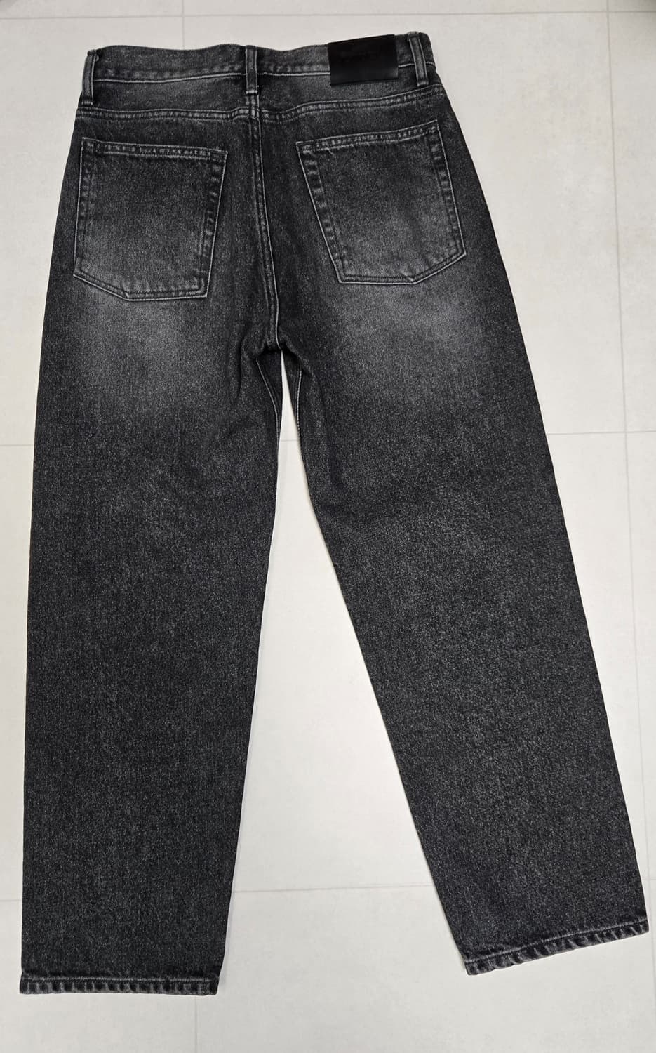regular fit jeans 레귤러 핏 흑청 데님 청바지 바지 상품이미지3