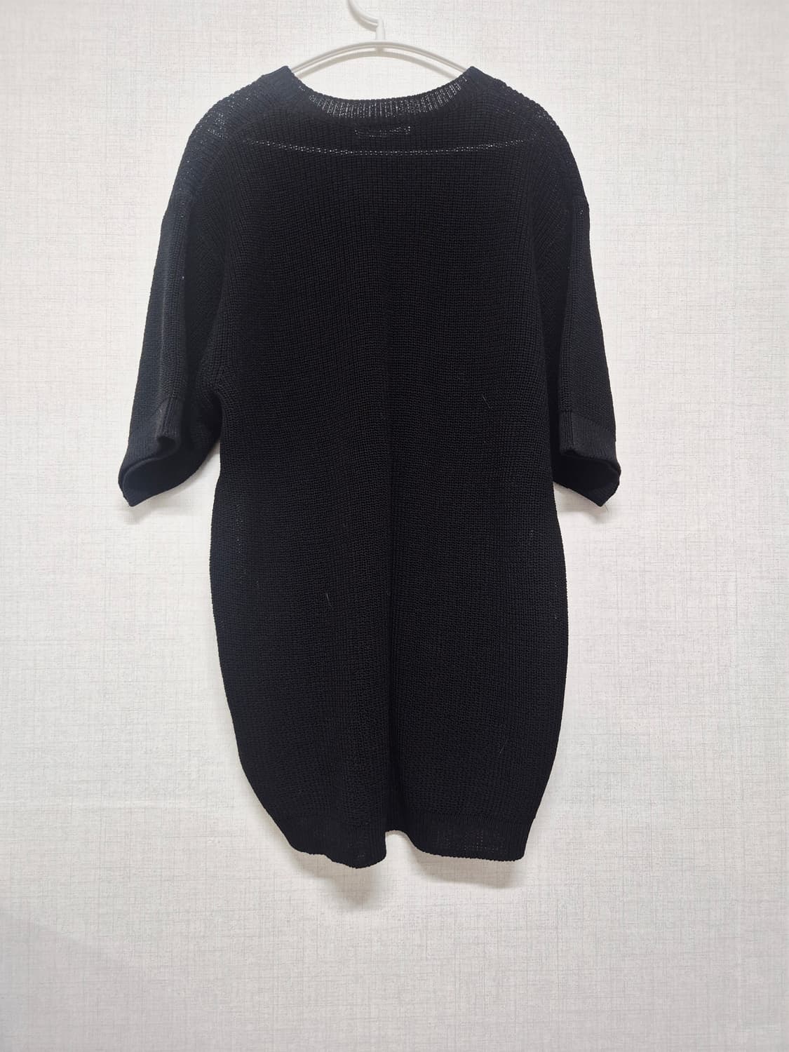 블랙 반팔 니트 상품이미지2