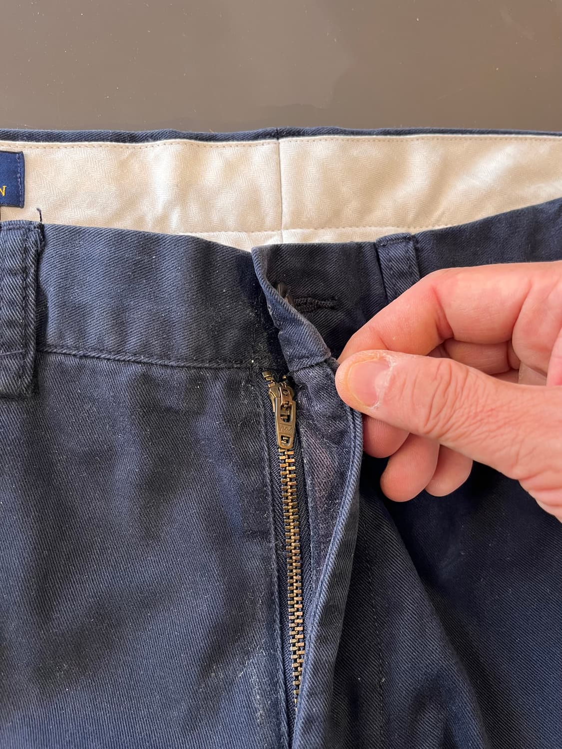 폴로 랄프로렌 원턱 네이비 치노 팬츠 상품이미지4