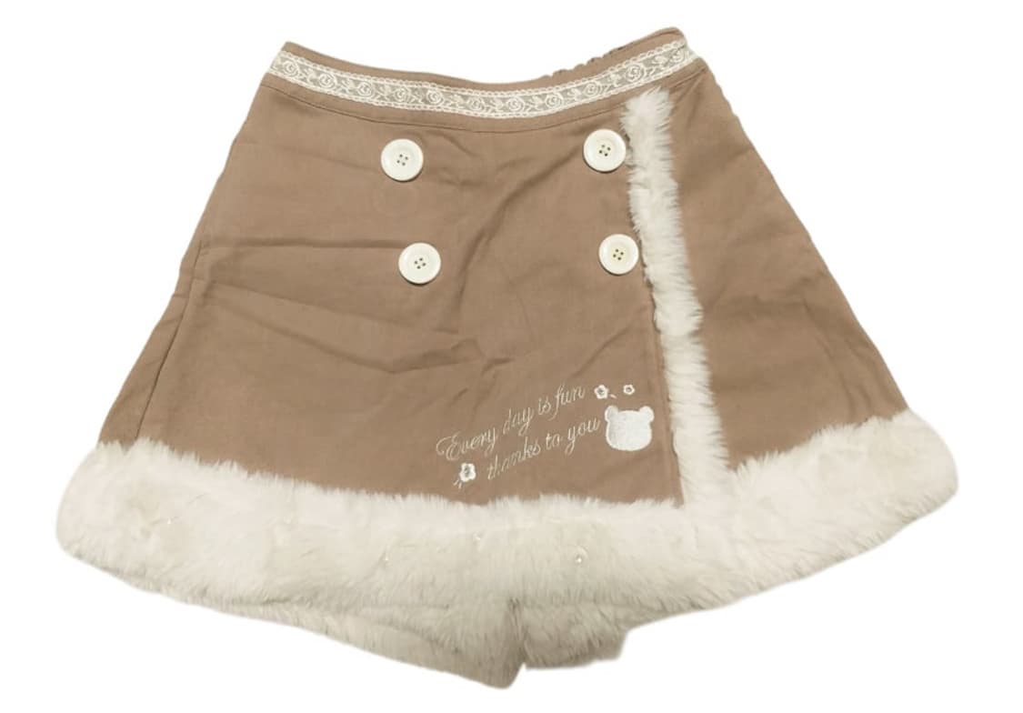 엑시즈팜 치마바지 퍼 반바지 큐롯 라떼갸루 모리걸 리즈리사 트랄랄라 상품이미지1