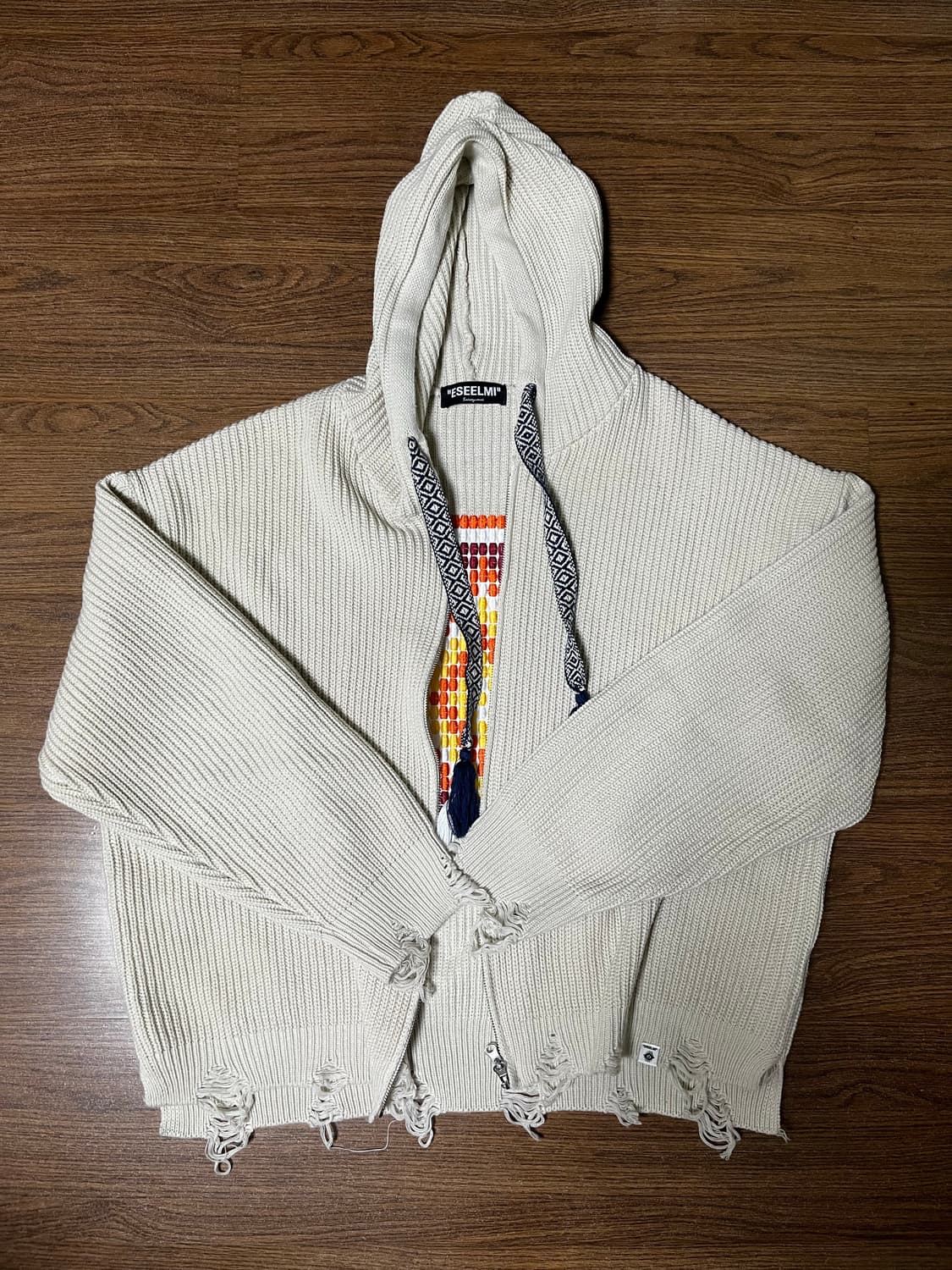 에씰미 픽셀 후드짚업 상품이미지2