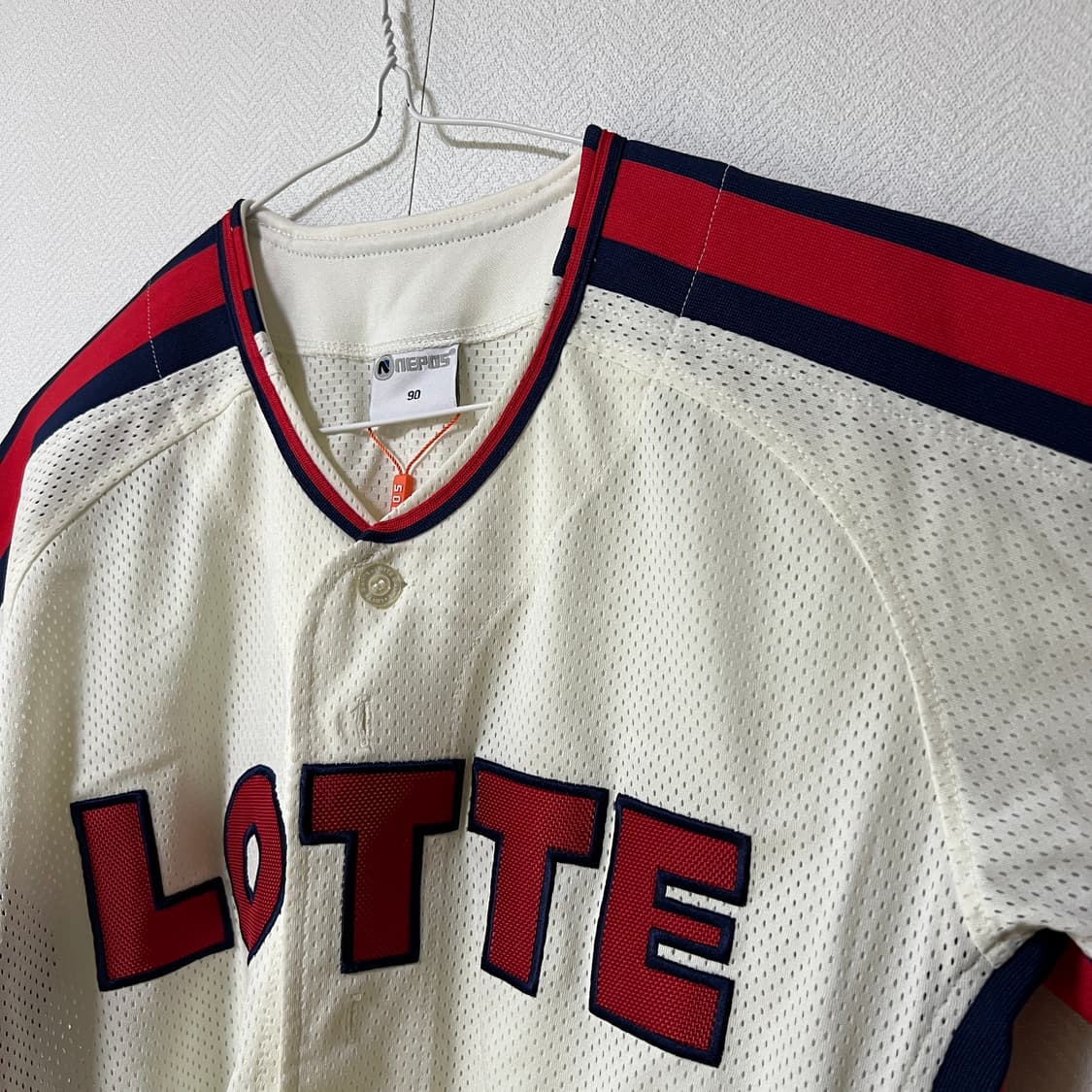 롯데자이언츠 올드 홈 유니폼 90/95 노마킹 상품이미지2