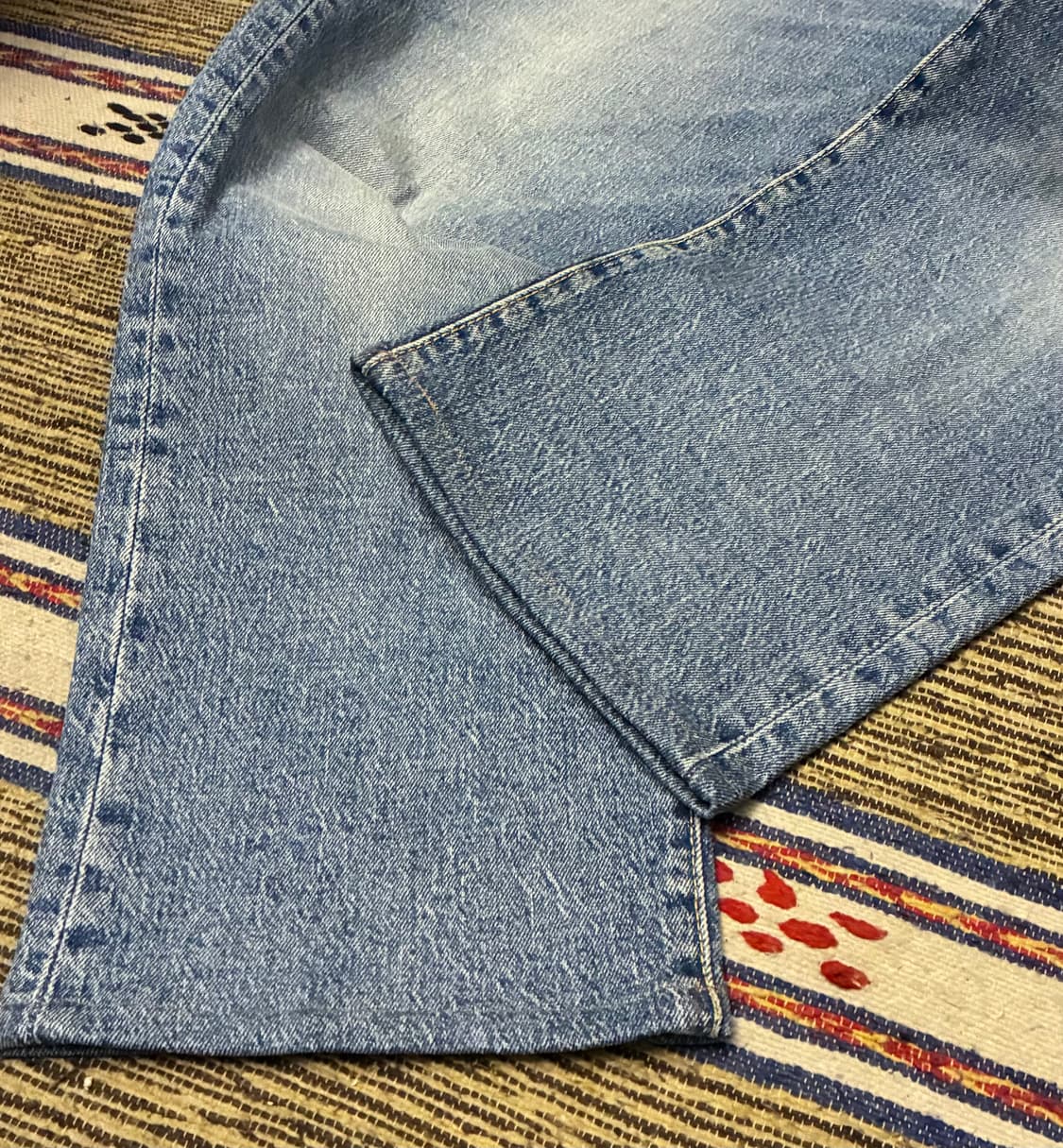 (34)Levis 리바이스 프리미엄 빅E 501 93 중청 데님 상품이미지4