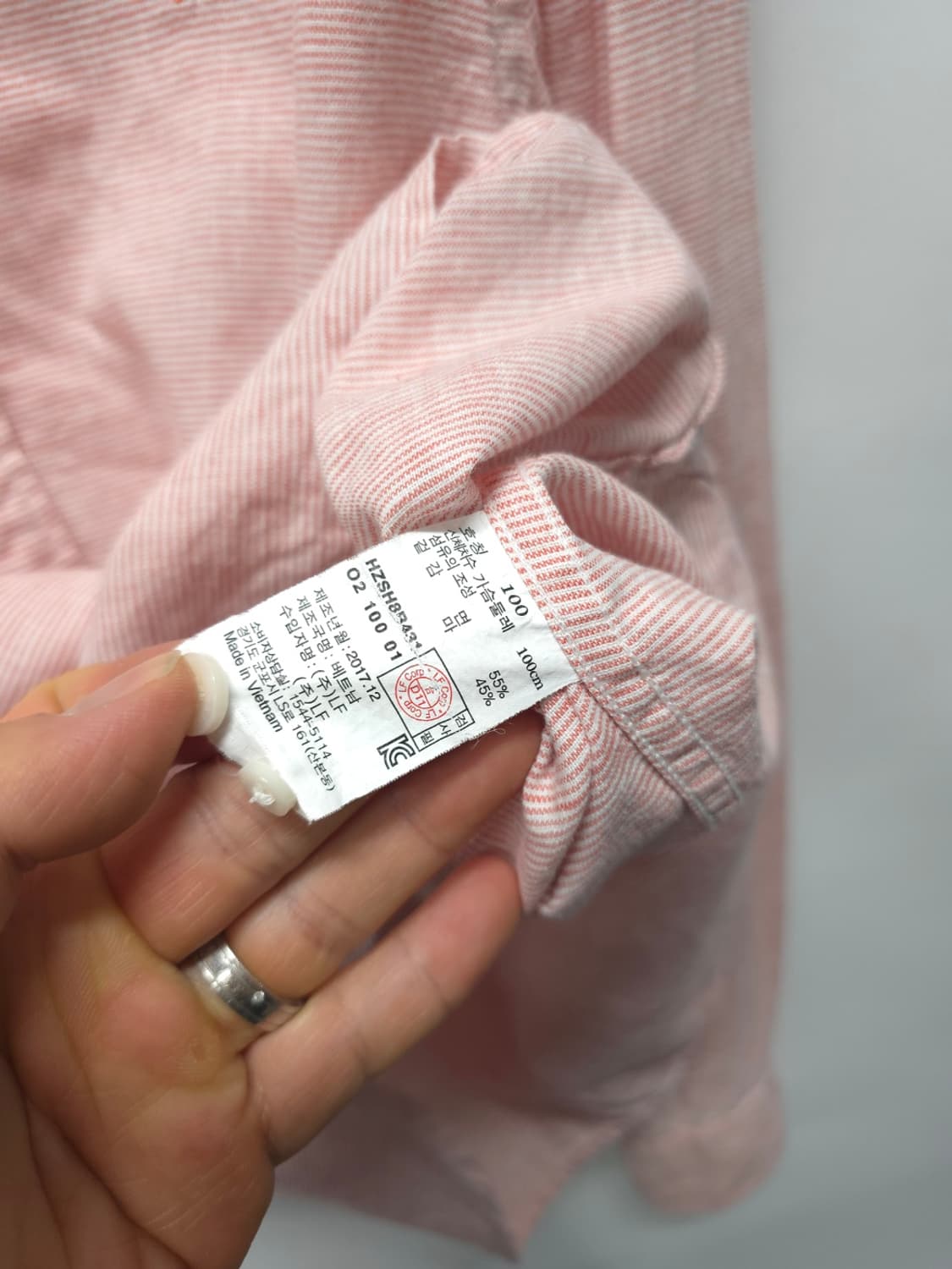 헤지스(HAZZYS) 린넨혼방 헨리넥 셔츠 (95~100) 상품이미지7