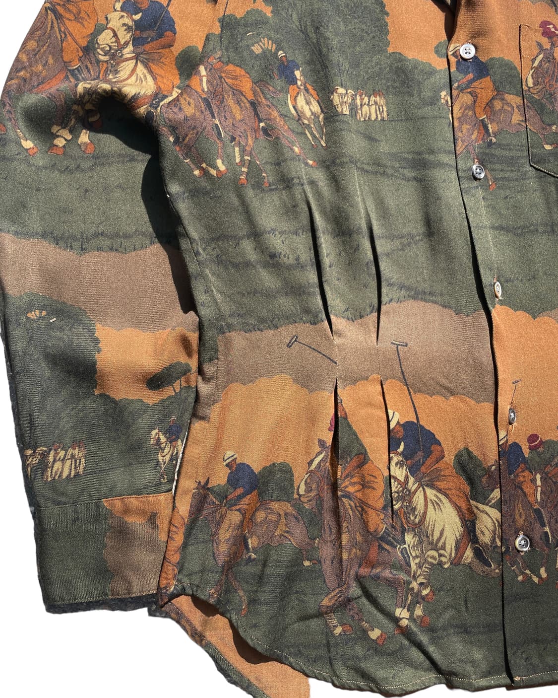 90’s Ralph Lauren rayon shirts 상품이미지3