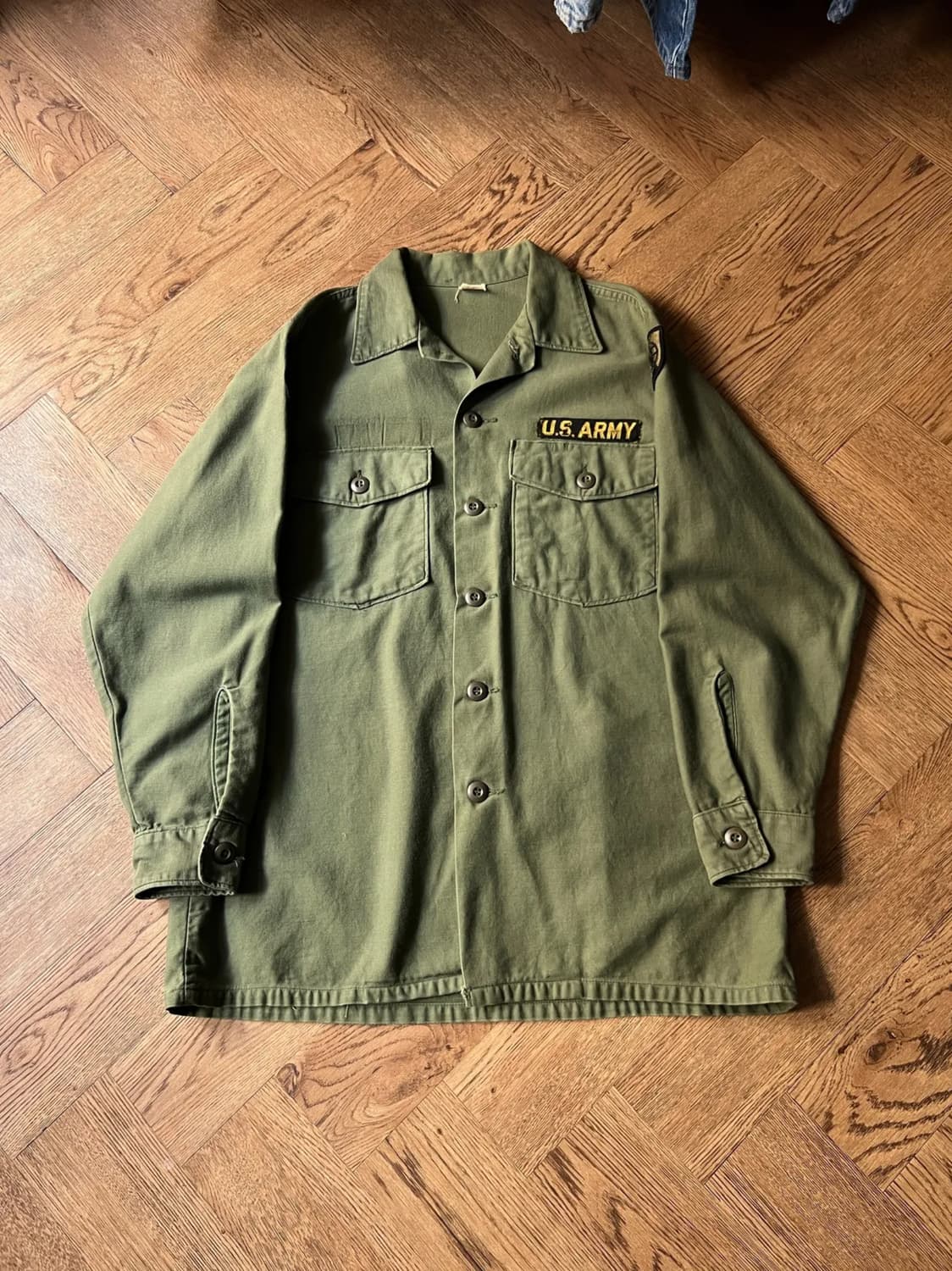 [M]70's 오리지널 U.S ARMY OG-107 셔츠 상품이미지1