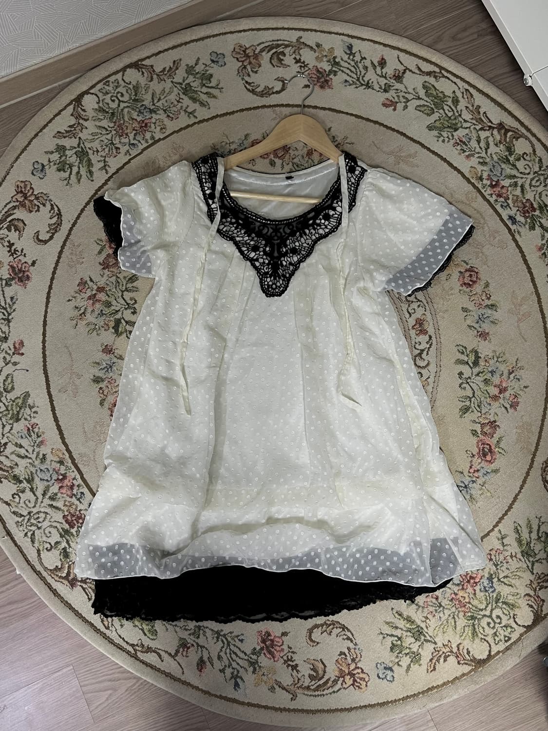 빈티지 모리걸 프릴 원피스 상품이미지1