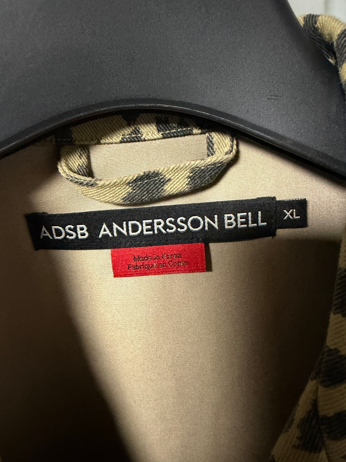 앤더슨벨 레오파드 반팔셔츠 XL 상품이미지3