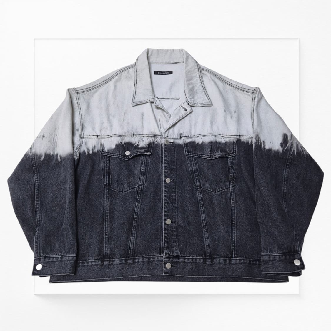 [스트릿패션🔥] 글래머 투톤 워싱 데님 자켓 상품이미지1