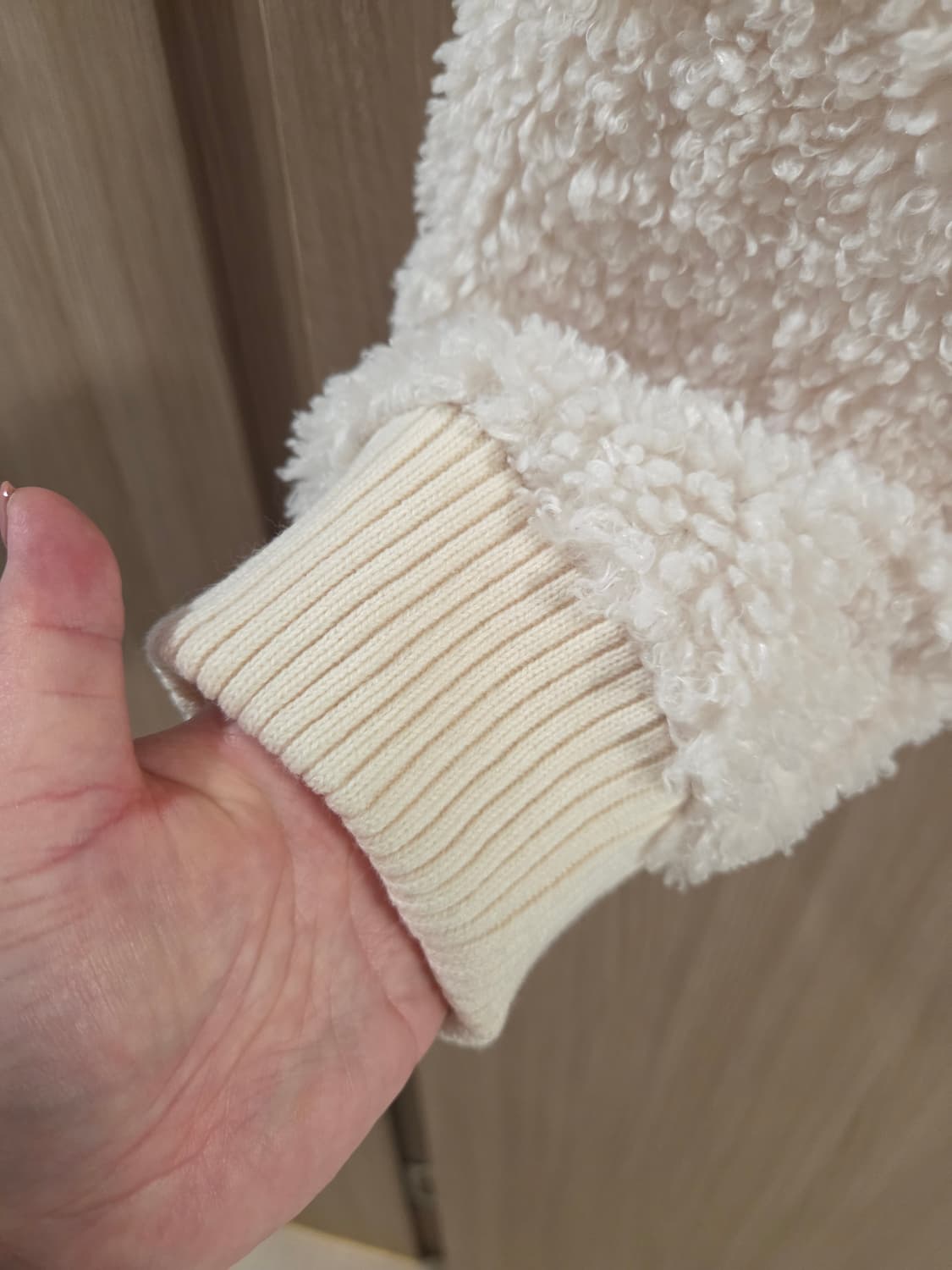 안다르 뽀글이 풀오버 아이보리 4 상품이미지7