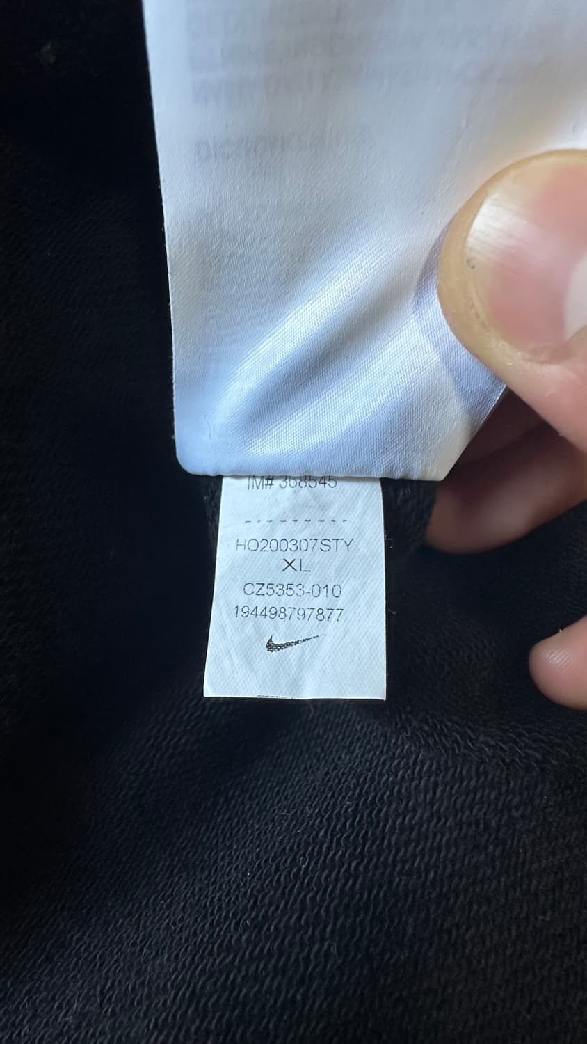 나이키 X 스투시 후드집업 블랙 XL 상품이미지9