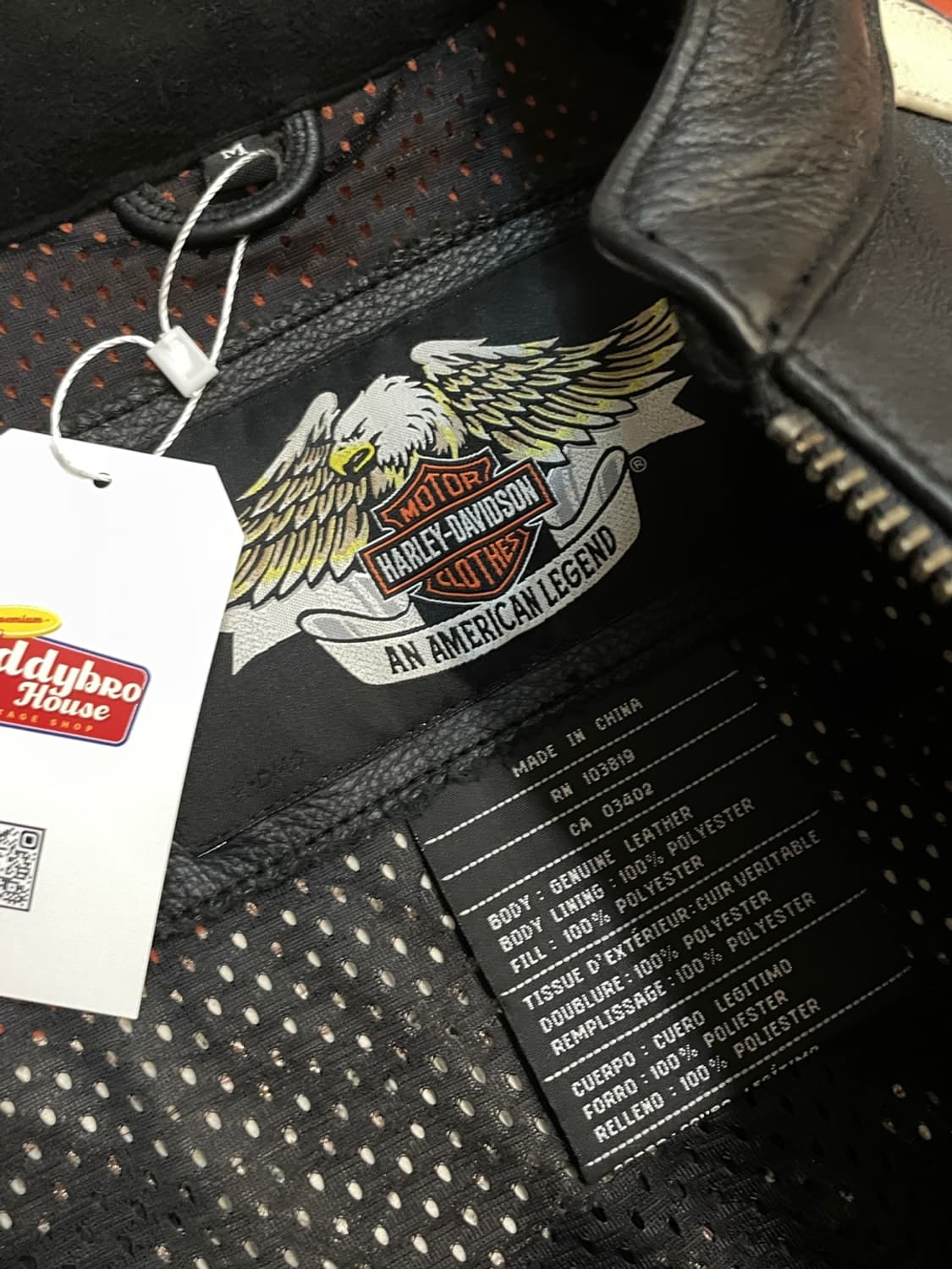 할리 데이비슨 바이커 레더 자켓 상품이미지8