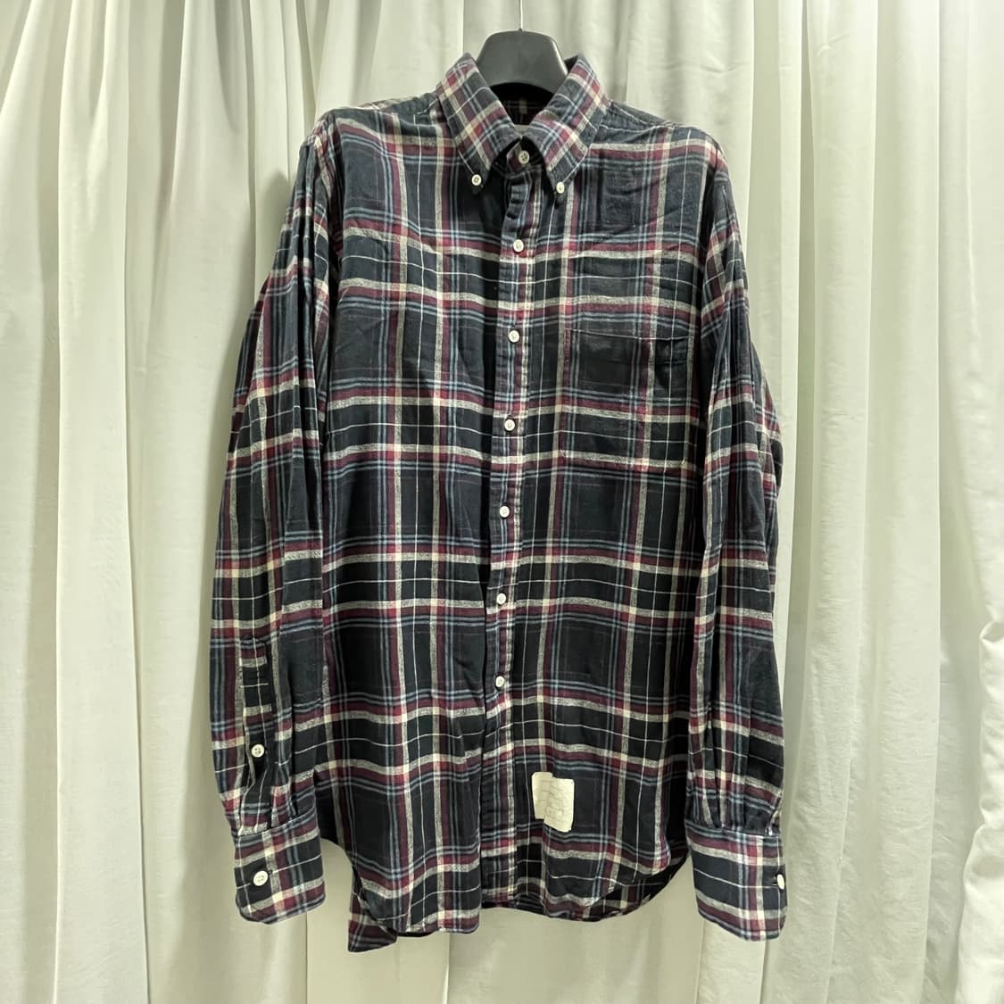 톰브라운/ 블랙 체크 셔츠/ 3 상품이미지1