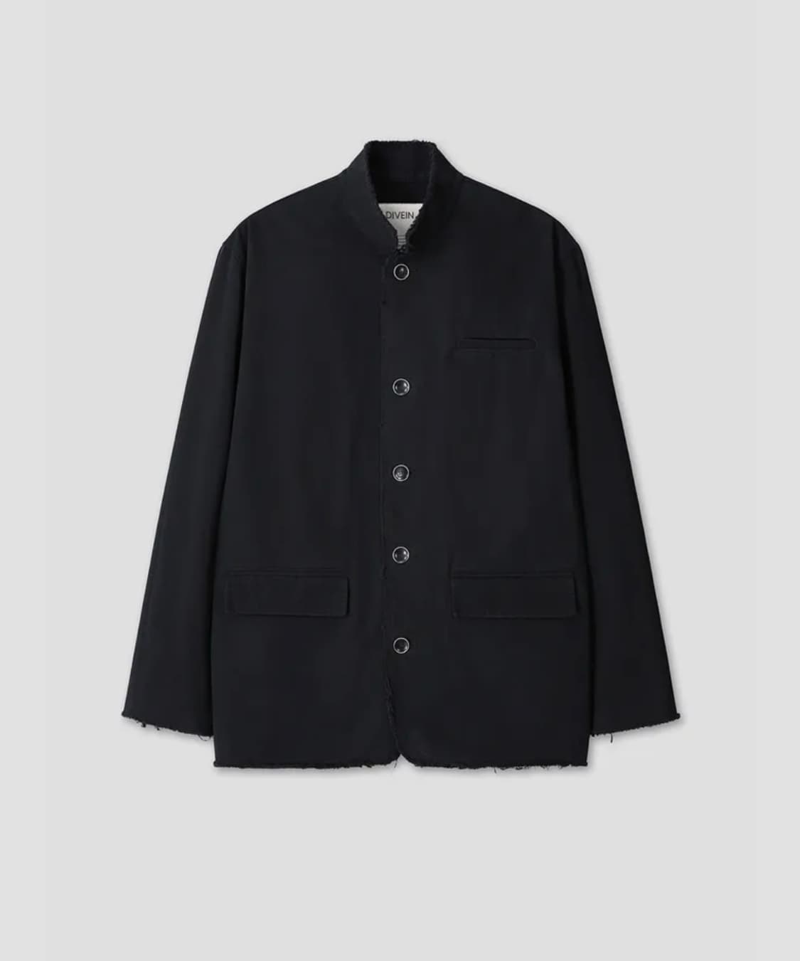 다이브인 CUT OFF TAILORED JACKET (BLACK) 상품이미지1