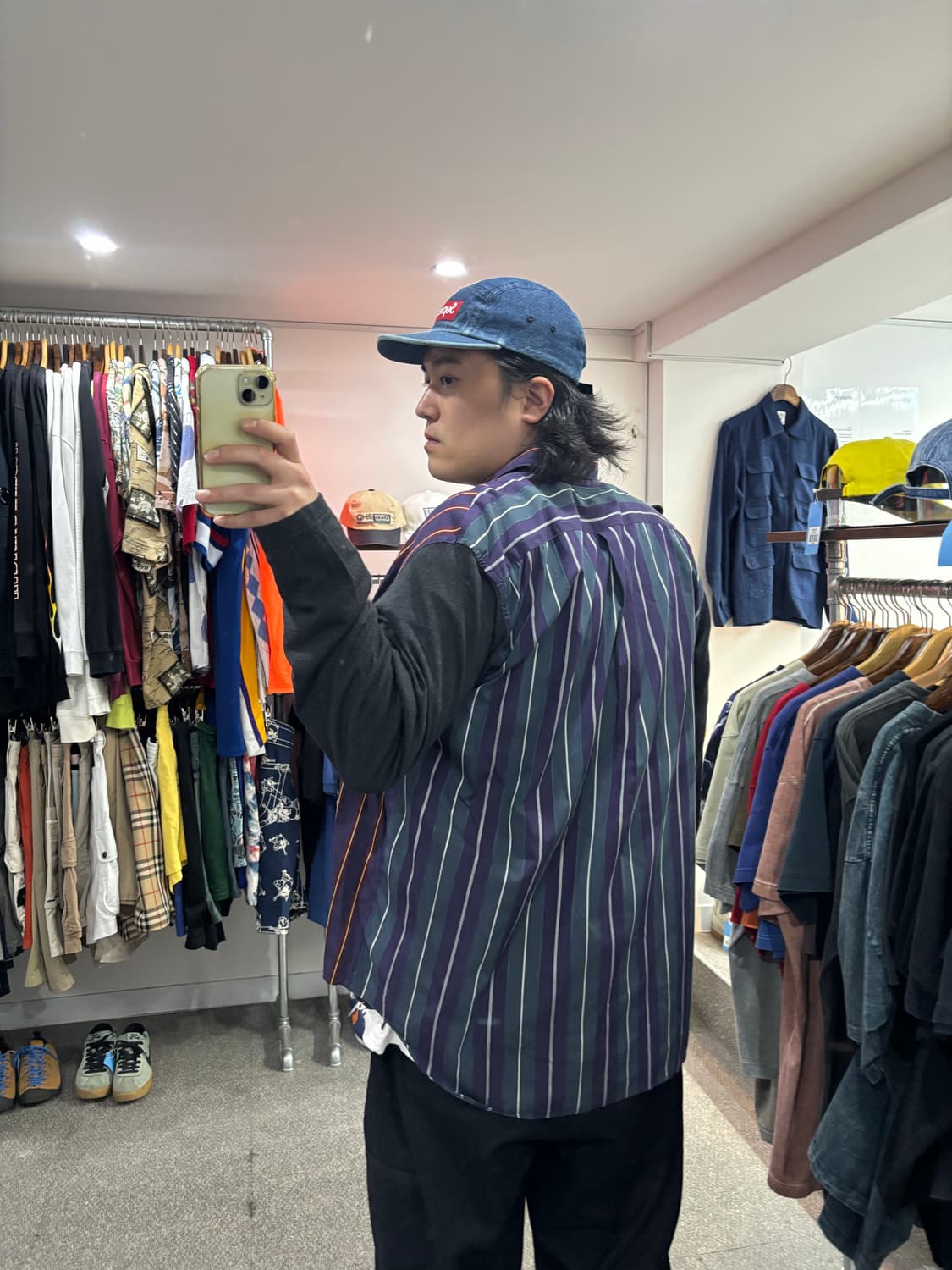 꼼데가르송 셔츠 투톤 스트라이프 셔츠 상품이미지5