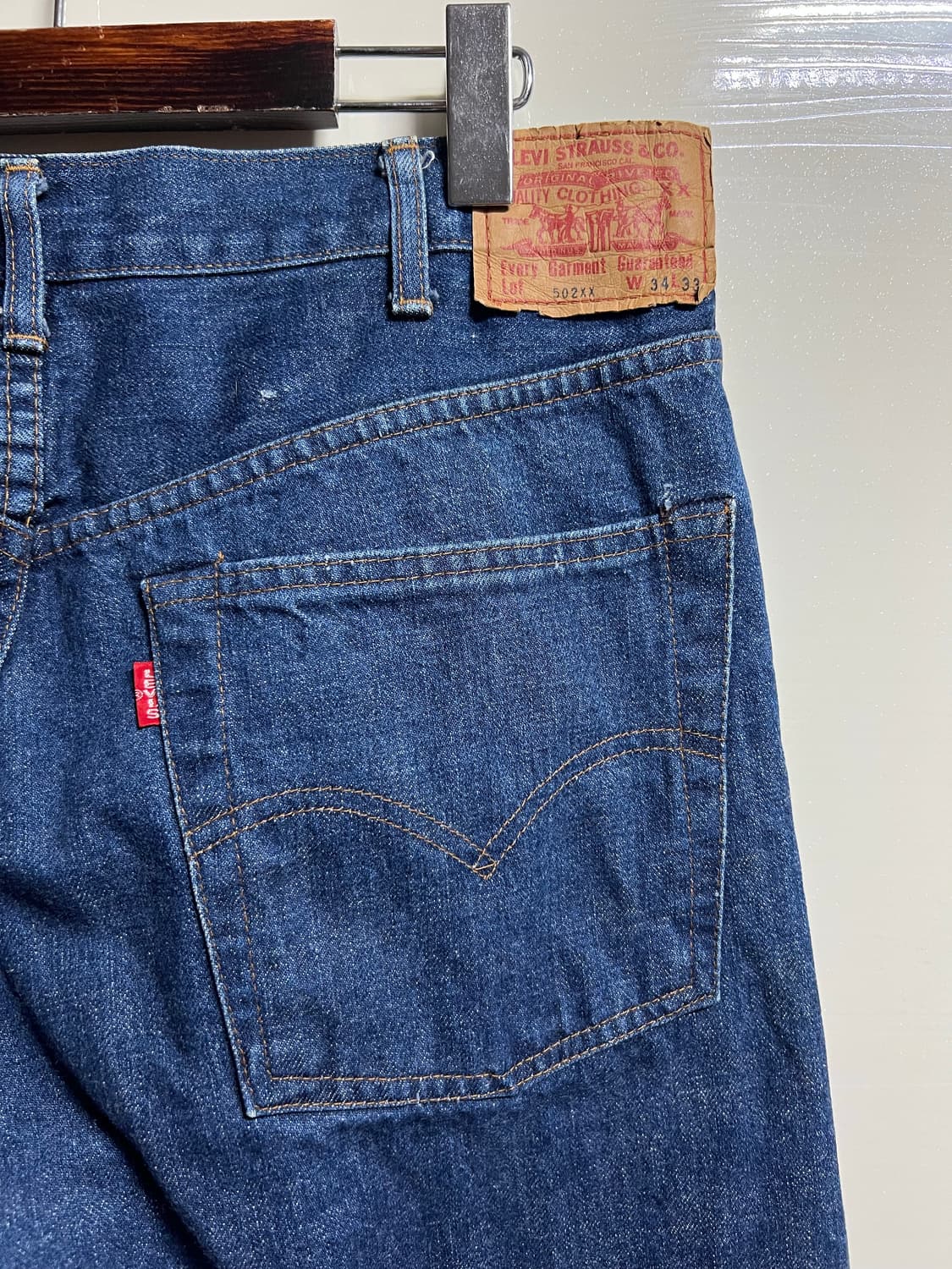 빈티지 90s 리비이스 502xx 셀비지 데님팬츠 상품이미지6