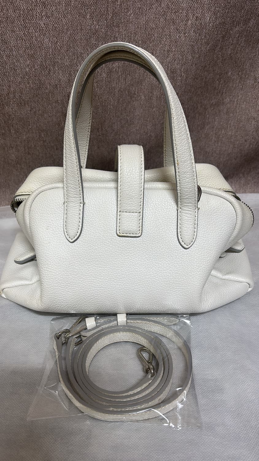 분크 토크 토트 스몰 화이트 가방 상품이미지6