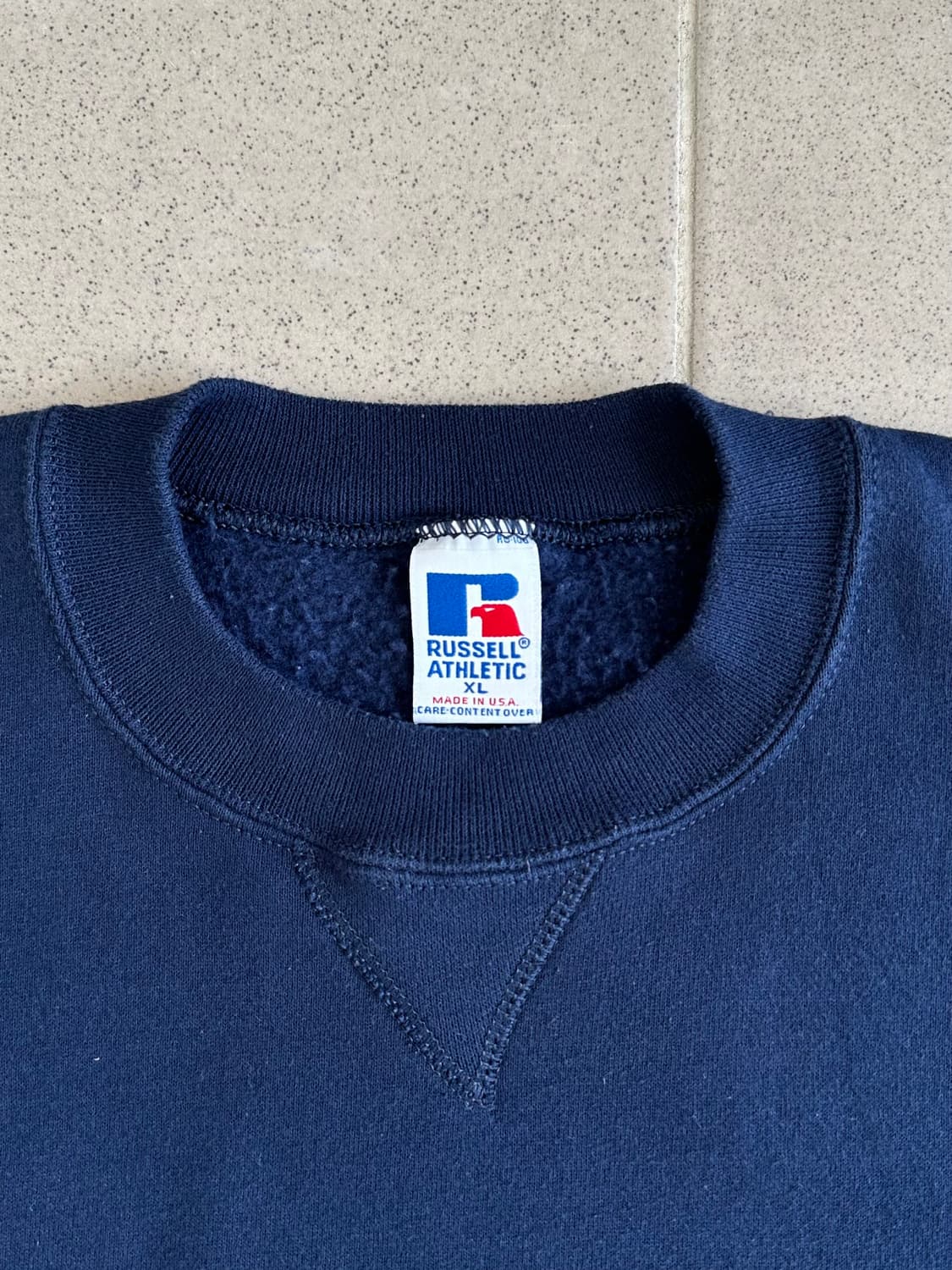 90s 빈티지 러셀 스웻셔츠 네이비 XL USA 상품이미지6