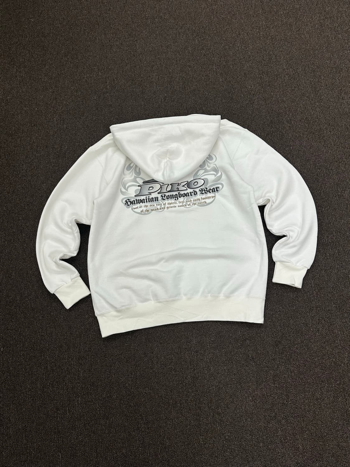 M)PIKO vintage 트리발 화이트 후드집업 상품이미지6