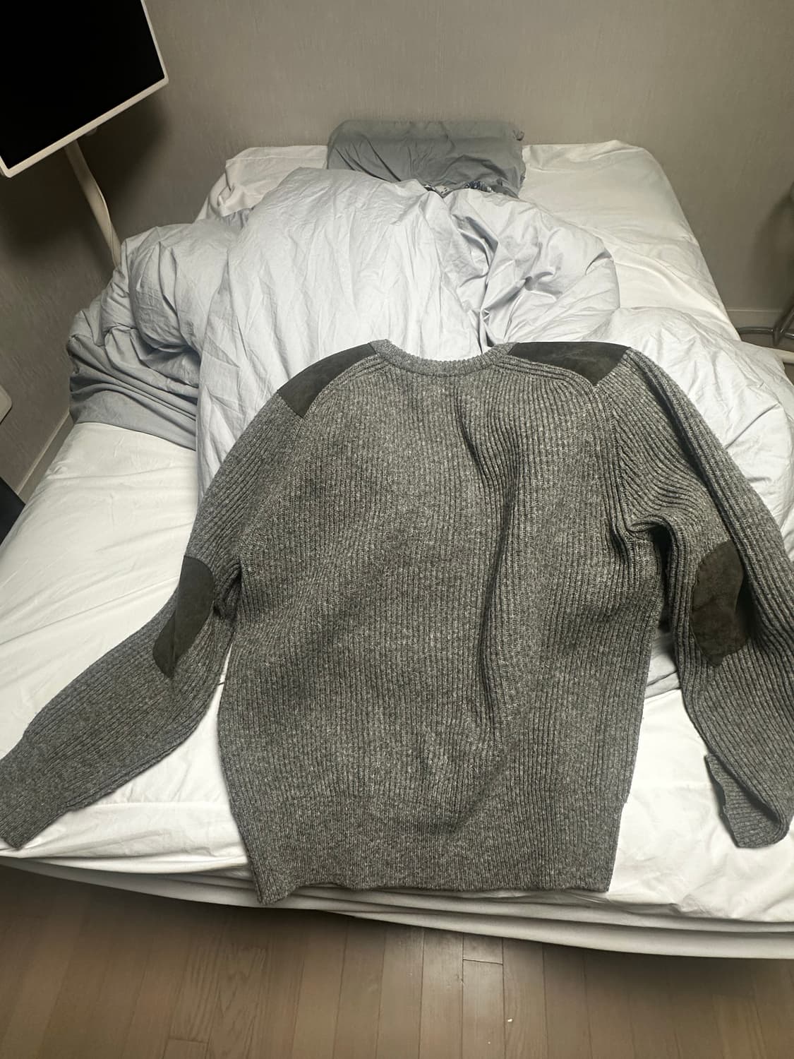 포터리 밀리터리 니트 차콜 3사이즈 상품이미지3