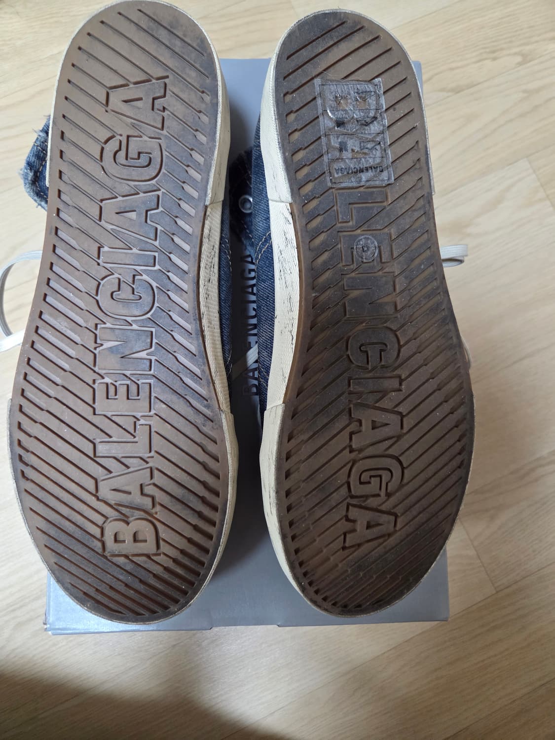 [43] 발렌시아가 파리 하이탑 스니커즈 블루 상품이미지5