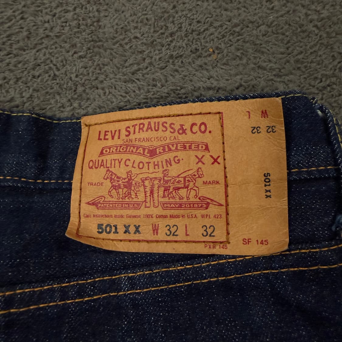 [정품/32X32] 리바이스 501XX 셀비지 USA 데님 팬츠 상품이미지4