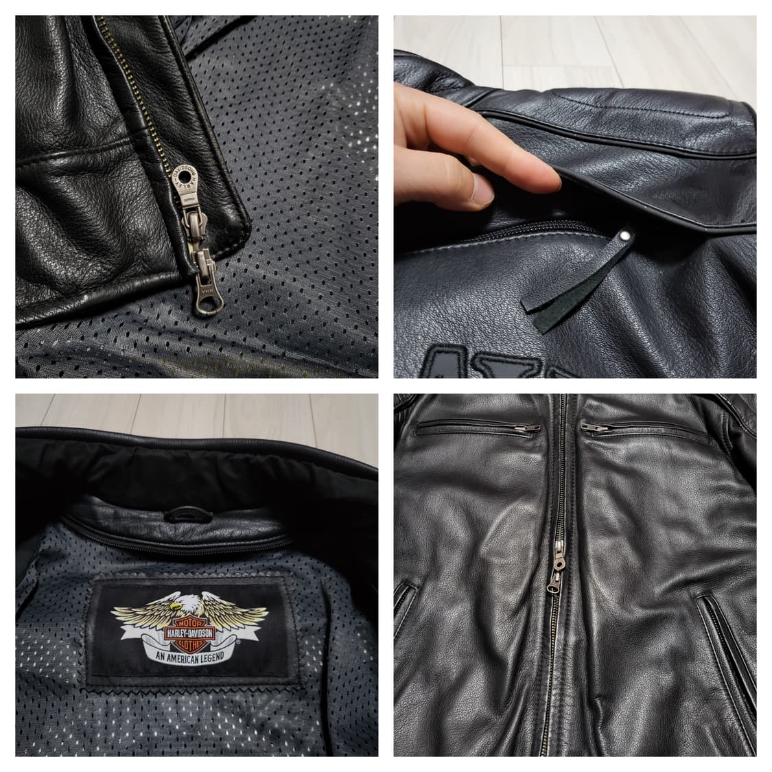 (m) 할리데이비슨 스컬 가죽자켓 할리데이비슨 라이더자켓 상품이미지6