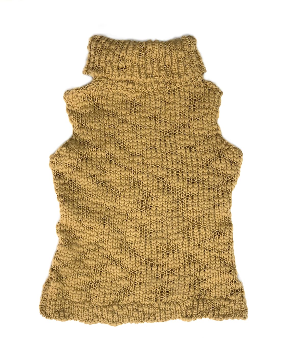 Vintage 머스타드 하이넥 베스트 니트 상품이미지2
