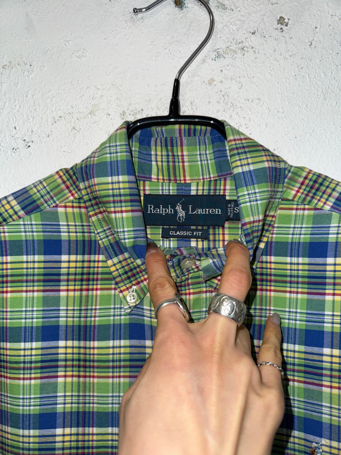 POLO color mix check shirt 상품이미지3