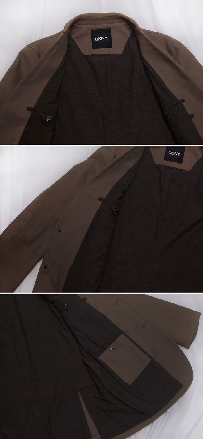 DKNY 브라운 코튼 클래식 헌팅 블레이저 자켓 (100+) 상품이미지7
