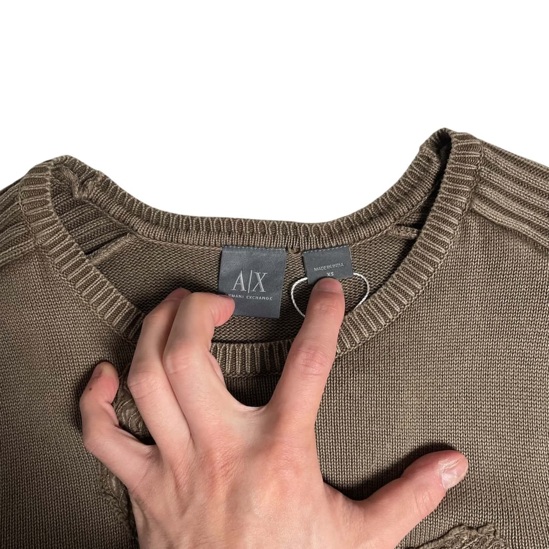 Armani exchange 독수리 브라운 니트 상품이미지6