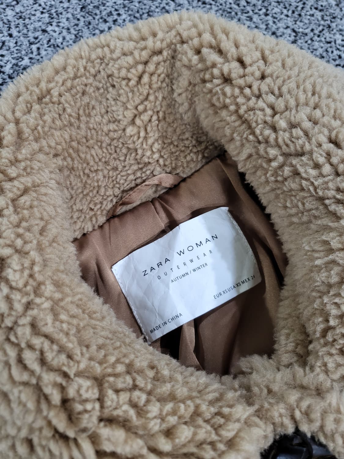 자라(ZARA) 뽀글이 자켓 (베이지) 상품이미지3