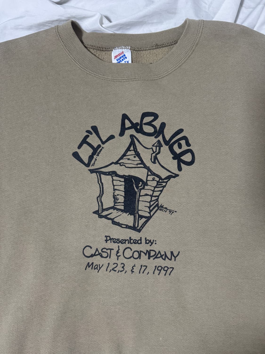 90s usa Li’l Abner 뮤지컬 머천 스웨트셔츠 Jerzees 상품이미지3