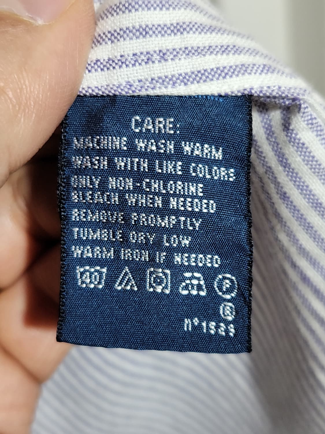 (L) 랄프로렌 폴로 남방 스트라이프 셔츠 로고 캐주얼  상품이미지5