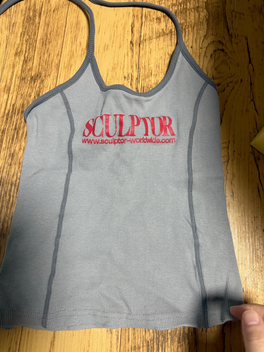 Sculptor 스컬프터 홀터넥 탑 그레이 상품이미지3