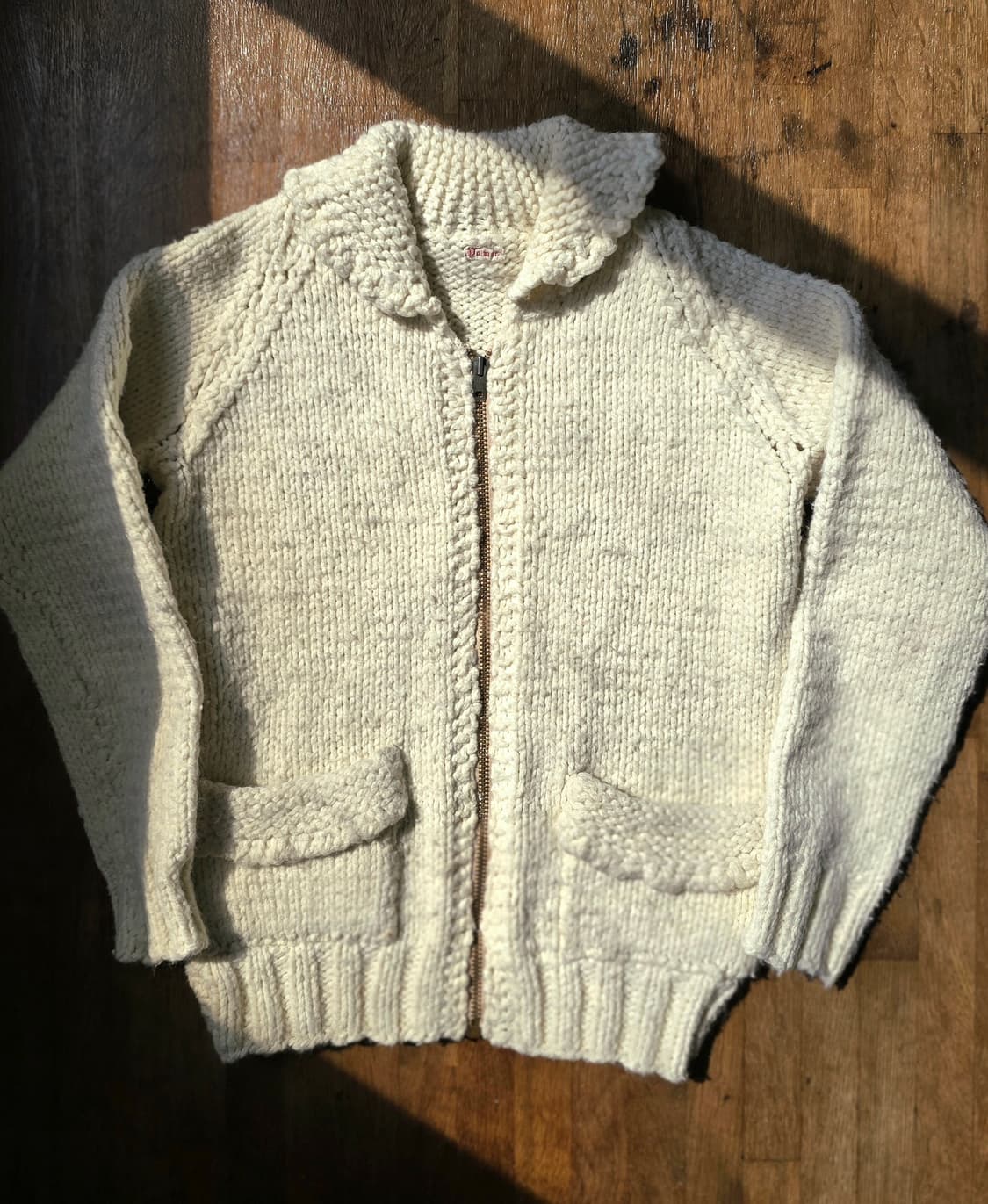 유로 빈티지 Palmer 집업 니트 Talon 지퍼 상품이미지1