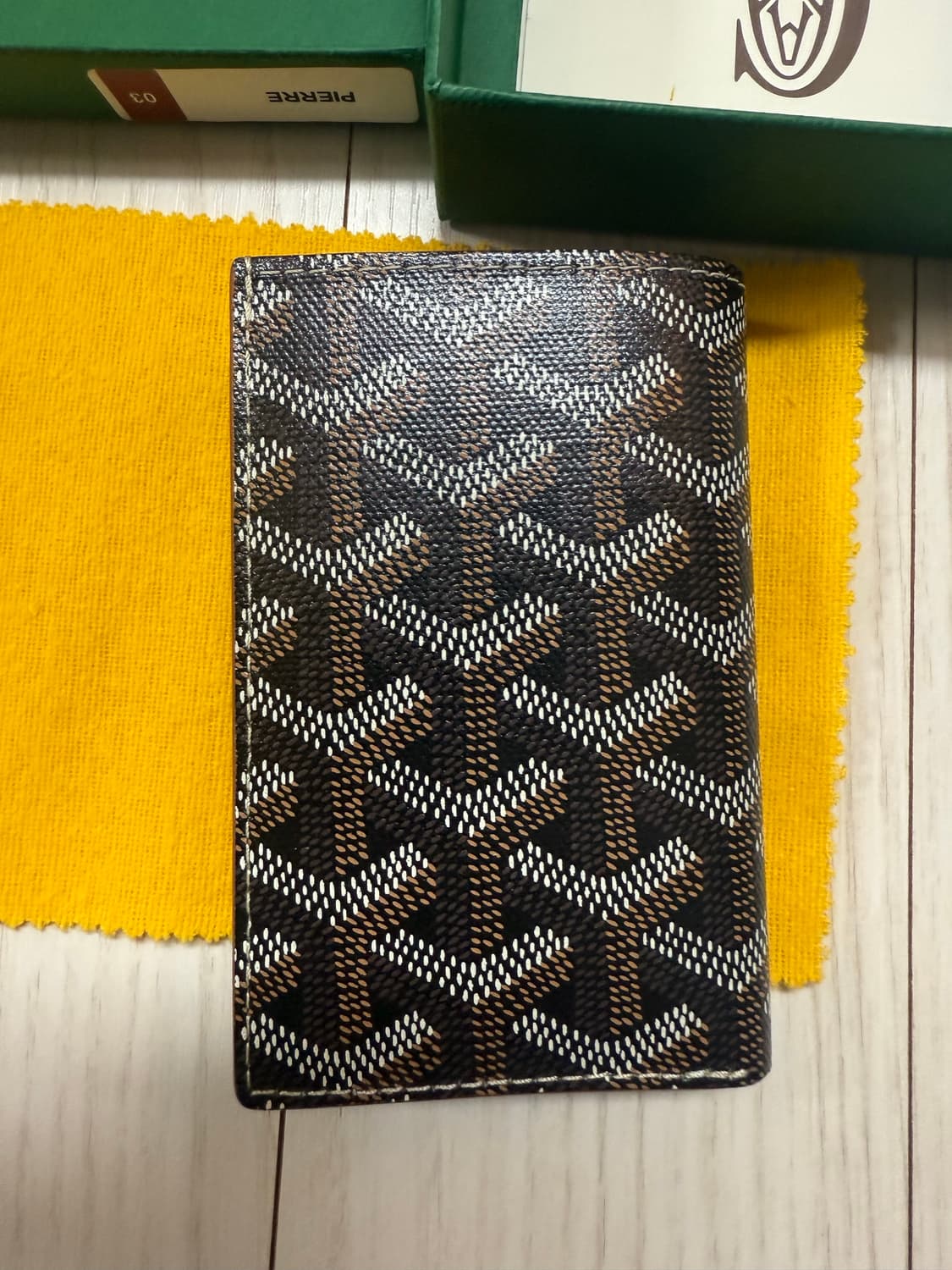 고야드 생피에르 카드지갑 블랙 탄 상품이미지2