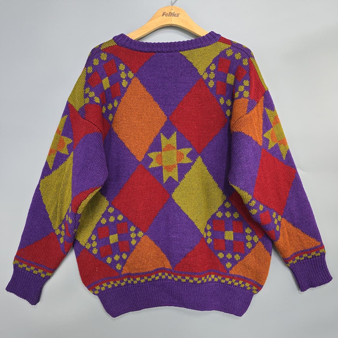 윈드스웹트(windswept) 뉴질랜드 울니트 아가일 40 상품이미지4