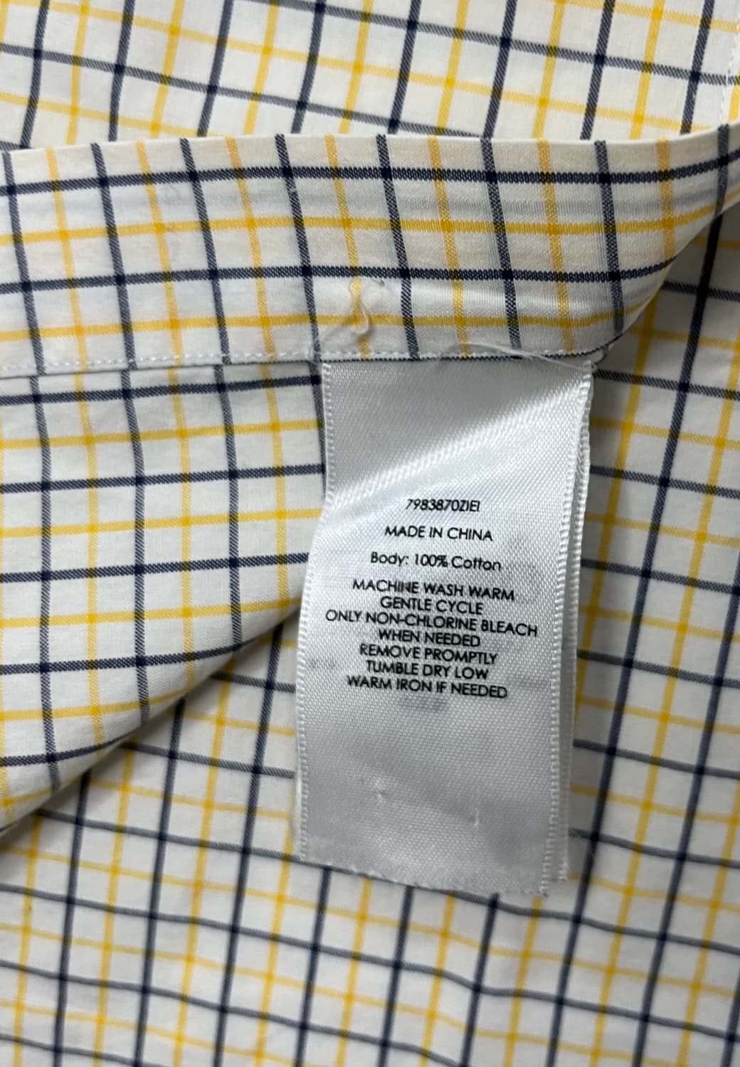 랄프로렌 옐로우 체크 남방 슬림핏 상품이미지6